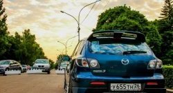 5 649 р. Спойлер Style v3 (трех ногий) Mazda 3/Axela BK дорестайлинг, хэтчбэк (2003-2006) (Неокрашенный)  с доставкой в г. Пермь. Увеличить фотографию 9