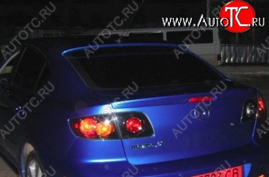 4 899 р. Козырёк на заднее стекло CT Mazda 3/Axela BK дорестайлинг седан (2003-2006) (Неокрашенный)  с доставкой в г. Пермь