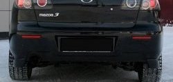 2 899 р. Клыки на задний бампер Style Mazda 3/Axela BK дорестайлинг седан (2003-2006) (Неокрашенная)  с доставкой в г. Пермь. Увеличить фотографию 2