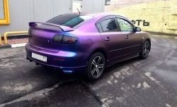 4 749 р. Накладка на задний бампер Style Mazda 3/Axela BK дорестайлинг седан (2003-2006) (Неокрашенная)  с доставкой в г. Пермь. Увеличить фотографию 9