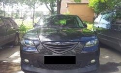 3 189 р. Решётка радиатора Style (двойная полоска)  Mazda 3/Axela  BK (2006-2009) рестайлинг седан (Неокрашенная)  с доставкой в г. Пермь. Увеличить фотографию 3