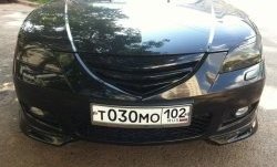 3 189 р. Решётка радиатора Style (двойная полоска)  Mazda 3/Axela  BK (2006-2009) рестайлинг седан (Неокрашенная)  с доставкой в г. Пермь. Увеличить фотографию 5