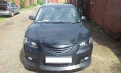 3 189 р. Решётка радиатора Style (двойная полоска)  Mazda 3/Axela  BK (2006-2009) рестайлинг седан (Неокрашенная)  с доставкой в г. Пермь. Увеличить фотографию 6