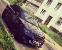 3 189 р. Решётка радиатора (рестайл) Style v2 (сетка)  Mazda 3/Axela  BK (2006-2009) рестайлинг седан (Неокрашенная)  с доставкой в г. Пермь. Увеличить фотографию 4