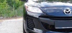 989 р. Реснички на фары RA  Mazda 3/Axela  BL (2009-2013) дорестайлинг седан, дорестайлинг, хэтчбэк 5 дв., рестайлинг седан, рестайлинг, хэтчбэк (Неокрашенные)  с доставкой в г. Пермь. Увеличить фотографию 3