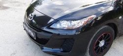 989 р. Реснички на фары RA  Mazda 3/Axela  BL (2009-2013) дорестайлинг седан, дорестайлинг, хэтчбэк 5 дв., рестайлинг седан, рестайлинг, хэтчбэк (Неокрашенные)  с доставкой в г. Пермь. Увеличить фотографию 4