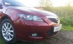 689 р. Реснички на фары Style (длинные)  Mazda 3/Axela  BK (2003-2009) дорестайлинг седан, рестайлинг седан (Неокрашенные)  с доставкой в г. Пермь. Увеличить фотографию 4
