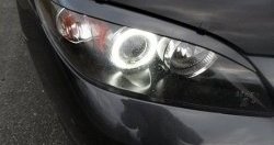 Реснички на фары Style (короткие) Mazda 3/Axela  BK (2003-2009) дорестайлинг седан, рестайлинг седан