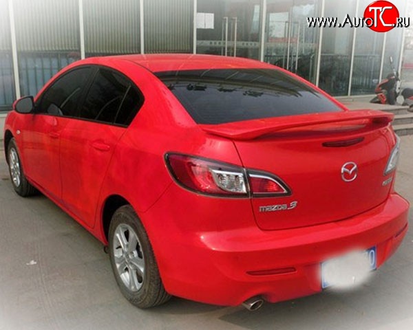 3 279 р. Спойлер M-VRS V2 Mazda 3/Axela BL дорестайлинг седан (2009-2011) (Неокрашенный)  с доставкой в г. Пермь