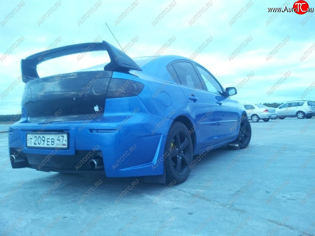 9 049 р. Спойлер Mugen Mazda 3/Axela BK дорестайлинг седан (2003-2006) (Неокрашенный)  с доставкой в г. Пермь