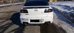 2 469 р. Лип спойлер Сток 2л Mazda 3/Axela BK дорестайлинг седан (2003-2006) (Неокрашенный)  с доставкой в г. Пермь. Увеличить фотографию 2