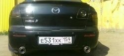 Лип спойлер Узкий Mazda 3/Axela  BK (2003-2006) дорестайлинг седан