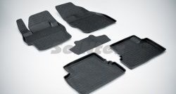 Износостойкие коврики в салон с высоким бортом SeiNtex Premium 4 шт. (резина) Mazda 3/Axela  BL (2009-2013) дорестайлинг седан, дорестайлинг, хэтчбэк 5 дв., рестайлинг седан, рестайлинг, хэтчбэк