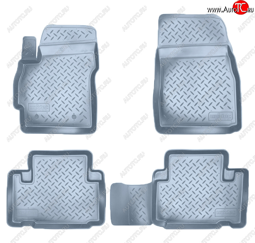 3 199 р. Коврики салона Norplast Unidec  Mazda 5 (2005-2010) (Цвет: серый)  с доставкой в г. Пермь