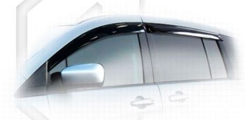 Дефлектора окон CA-Plastiс Mazda 5 (2010-2015) (Classic полупрозрачный, Без хром.молдинга)