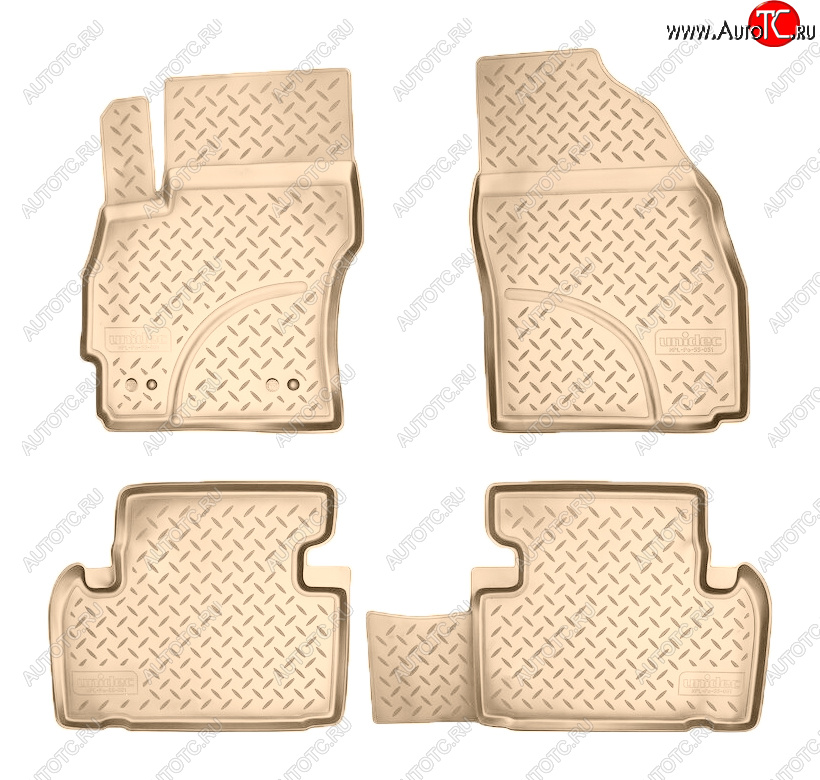 3 199 р. Коврики салона Norplast Unidec  Mazda 5 (2010-2015) (Цвет: бежевый)  с доставкой в г. Пермь