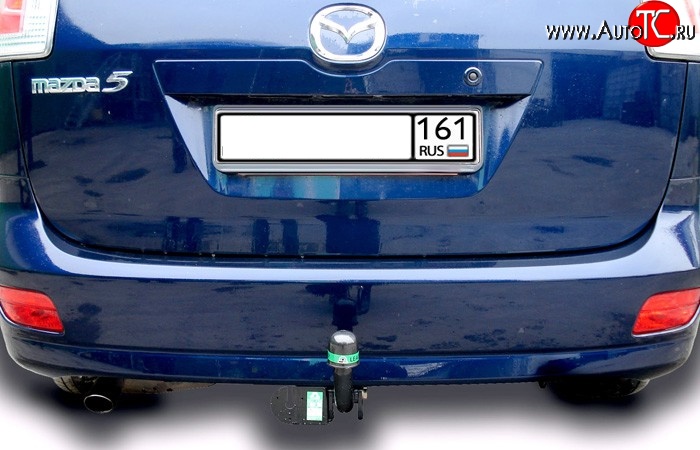 6 999 р. Фаркоп Лидер Плюс  Mazda 5 (2005-2010) (Без электропакета)  с доставкой в г. Пермь