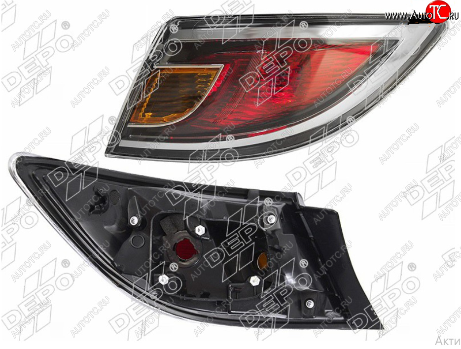 9 849 р. Правый фонарь задний DEPO Mazda 6 GH рестайлинг лифтбэк (2010-2012)  с доставкой в г. Пермь