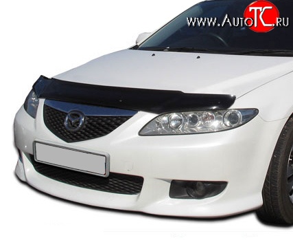 2 879 р. Дефлектор капота NovLine Mazda 6 GG седан дорестайлинг (2002-2005)  с доставкой в г. Пермь