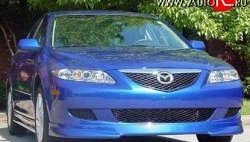 6 549 р. Накладка Razzi на передний бампер Mazda 6 GG седан дорестайлинг (2002-2005) (Неокрашенная)  с доставкой в г. Пермь. Увеличить фотографию 2