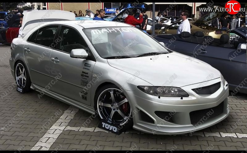 7 699 р. Передний бампер Weber Sport Mazda 6 GG седан дорестайлинг (2002-2005)  с доставкой в г. Пермь