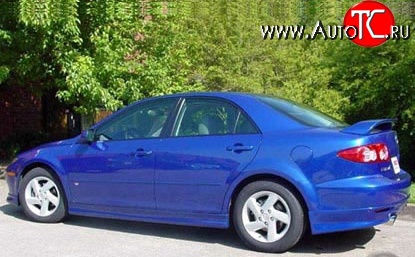 7 349 р. Пороги накладки Razzi Mazda 6 GG лифтбэк дорестайлинг (2002-2005) (Неокрашенные)  с доставкой в г. Пермь