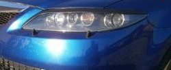 1 339 р. Реснички на фары Sport v2 Mazda 6 GG седан дорестайлинг (2002-2005) (Неокрашенные)  с доставкой в г. Пермь. Увеличить фотографию 2