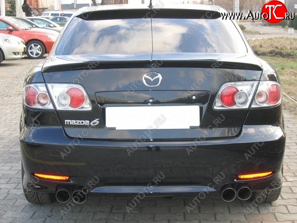 4 149 р. Лип спойлер ATH Mazda 6 GG седан дорестайлинг (2002-2005) (Неокрашенный)  с доставкой в г. Пермь