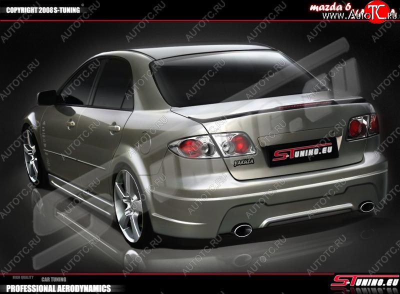 25 899 р. Задний бампер Yakudza Mazda 6 GG седан дорестайлинг (2002-2005)  с доставкой в г. Пермь