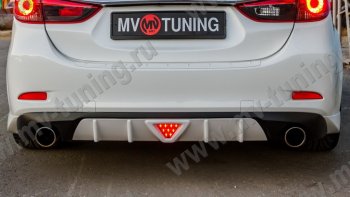 2 499 р. Стоп сигнал LED F1 Mazda 6 GJ дорестайлинг седан (2012-2015) (Белый)  с доставкой в г. Пермь. Увеличить фотографию 2