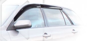 Дефлектора окон CA-Plastic Mazda 6  GG, GY (2002-2005) универсал дорестайлинг (Classic полупрозрачный, Без хром.молдинга)