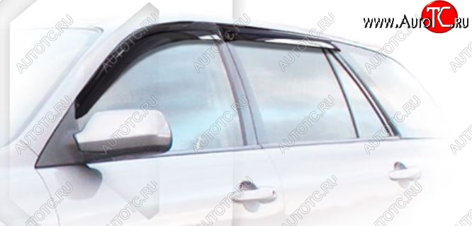 1 999 р. Дефлектора окон CA-Plastic  Mazda 6  GG, GY (2002-2005) универсал дорестайлинг (Classic полупрозрачный, Без хром.молдинга)  с доставкой в г. Пермь