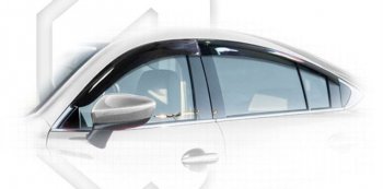 Дефлектора окон CA-Plastiс Mazda 6 GJ дорестайлинг седан (2012-2015)