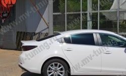 4 299 р. Козырёк на заднее стекло Sport Mazda 6 GJ дорестайлинг седан (2012-2015) (Неокрашенный)  с доставкой в г. Пермь. Увеличить фотографию 3