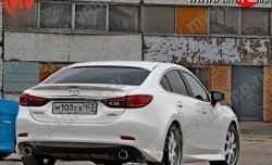 Накладки на задний бампер SkyActivSport Mazda 6  GJ (2012-2015) дорестайлинг седан