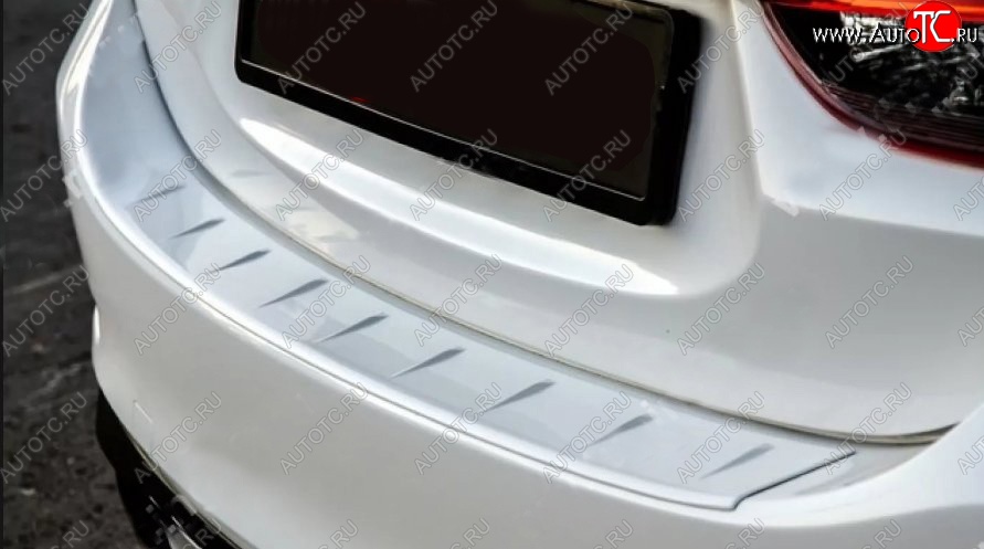 1 499 р. Накладка на бампер Tuning-Sport Mazda 6 GJ дорестайлинг седан (2012-2015) (Поверхность текстурная)  с доставкой в г. Пермь