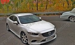 11 399 р. Пороги накладки SkyActivSport Mazda 6 GJ 1-ый рестайлинг седан (2015-2018) (Неокрашенные)  с доставкой в г. Пермь. Увеличить фотографию 2