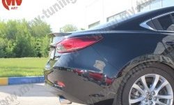 5 199 р. Лип спойлер Boomer Design Mazda 6 GJ дорестайлинг седан (2012-2015) (Неокрашенный)  с доставкой в г. Пермь. Увеличить фотографию 6