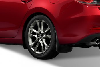 2 249 р. Задние брызговики Frosch Mazda 6 GJ 1-ый рестайлинг седан (2015-2018)  с доставкой в г. Пермь. Увеличить фотографию 2