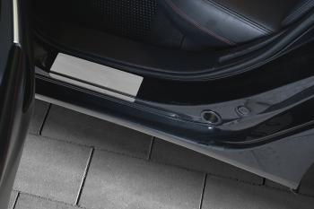 1 799 р. Накладки порожков салона Russtal Mazda 6 GJ дорестайлинг седан (2012-2015) (нержавейка зеркальная)  с доставкой в г. Пермь. Увеличить фотографию 3