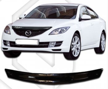 Дефлектор капота CA-Plastic Mazda 6  GH (2007-2010) дорестайлинг лифтбэк