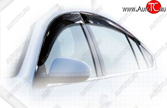 1 999 р. Дефлектора окон CA-Plastiс  Mazda 6  GH (2007-2010) дорестайлинг лифтбэк (Classic полупрозрачный, Без хром.молдинга)  с доставкой в г. Пермь