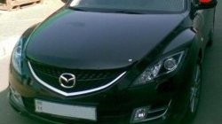 4 599 р. Дефлектор капота NovLine Mazda 6 GJ дорестайлинг седан (2012-2015)  с доставкой в г. Пермь. Увеличить фотографию 2
