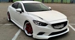 47 899 р. Капот пластиковый (с прорезаными жабрами) SkyActivSport MV-Tuning Mazda 6 GJ дорестайлинг седан (2012-2015) (Неокрашенный)  с доставкой в г. Пермь. Увеличить фотографию 5