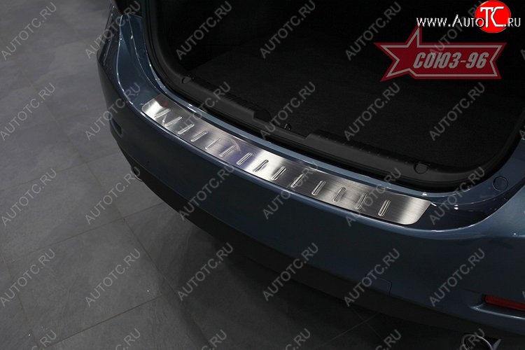 2 204 р. Накладка на задний бампер Souz-96 (штампованная) Mazda 6 GJ дорестайлинг седан (2012-2015)  с доставкой в г. Пермь