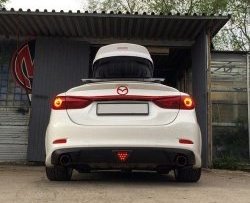 12 699 р. Диффузор заднего бампера Sport v1  Mazda 6  GJ (2015-2018) 1-ый рестайлинг седан (Неокрашенная)  с доставкой в г. Пермь. Увеличить фотографию 3
