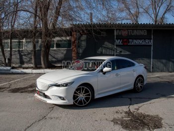7 899 р. Решетка радиатора (Supreme с пакетом Plus и Executive, Grand Touring) MV tuning Mazda 6 GJ дорестайлинг седан (2012-2015) (Неокрашенная)  с доставкой в г. Пермь. Увеличить фотографию 3