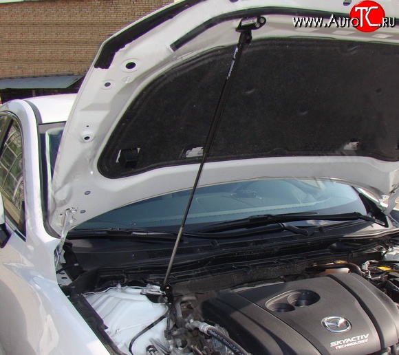 2 969 р. Упор капота Boomer Mazda 6 GJ дорестайлинг седан (2012-2015)  с доставкой в г. Пермь