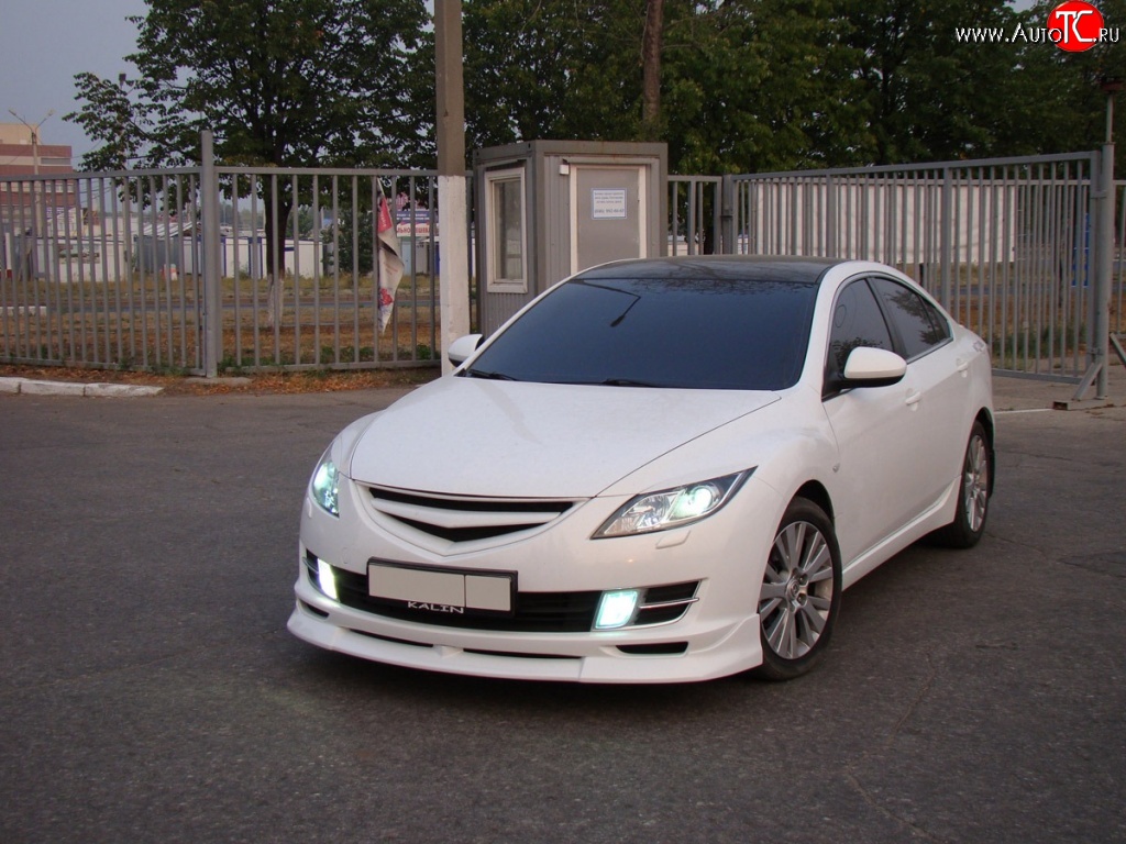 4 999 р. Решётка радиатора Sport Mazda 6 GH дорестайлинг седан (2007-2010) (Неокрашенная)  с доставкой в г. Пермь