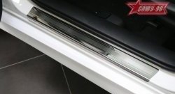 2 564 р. Накладки на внутренние пороги Souz-96 (без логотипа) Mazda 6 GH дорестайлинг седан (2007-2010)  с доставкой в г. Пермь. Увеличить фотографию 2